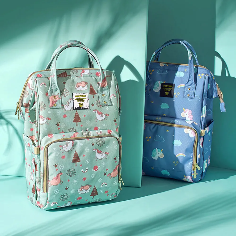 Diaper Bag - Unicorn Blue