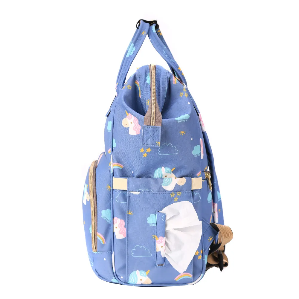 Diaper Bag - Unicorn Blue