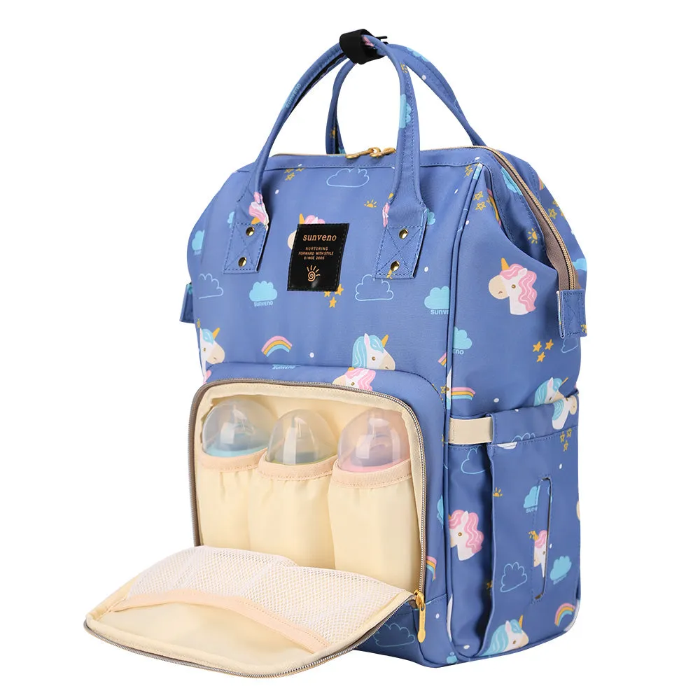 Diaper Bag - Unicorn Blue