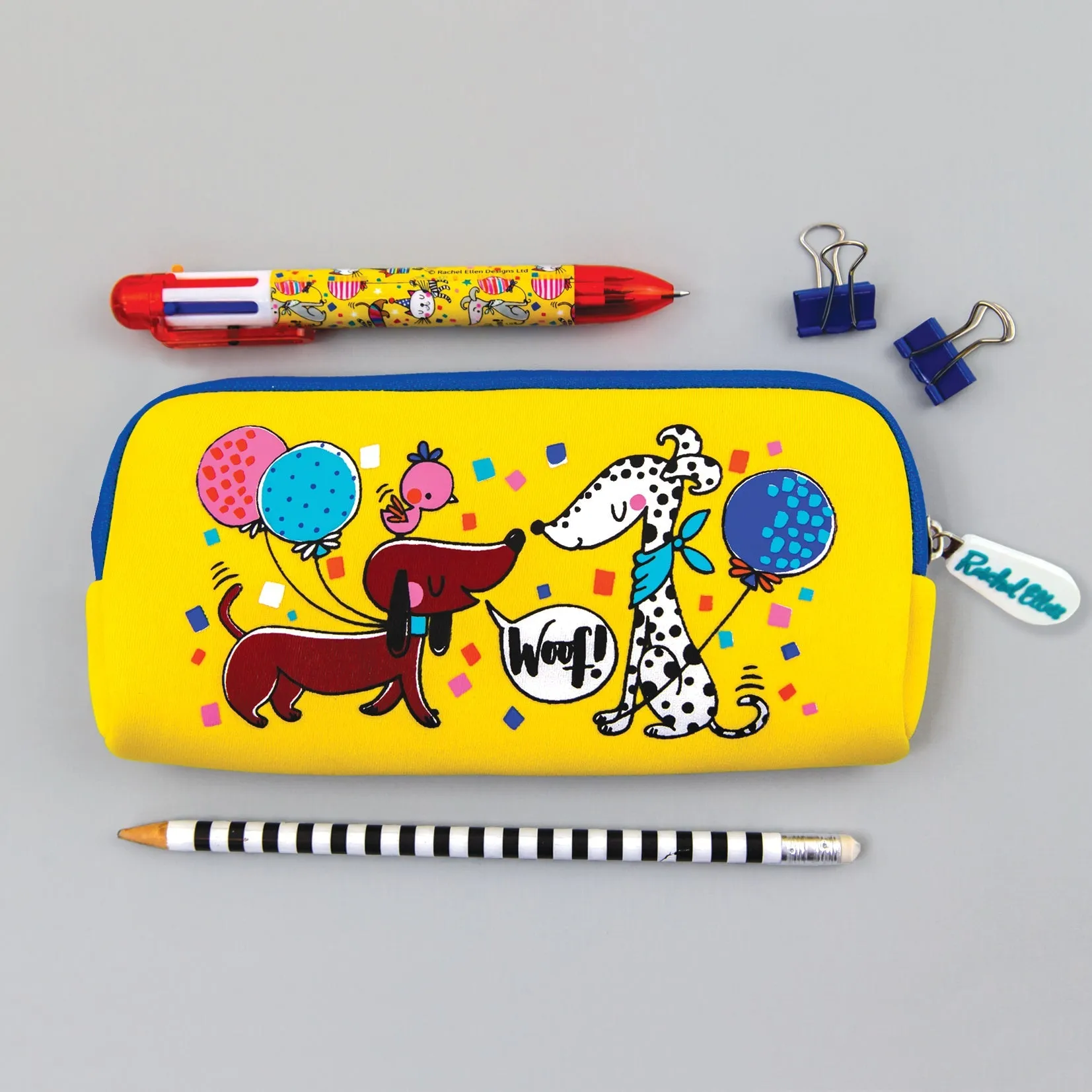 Dogs and cats neoprene pencil case