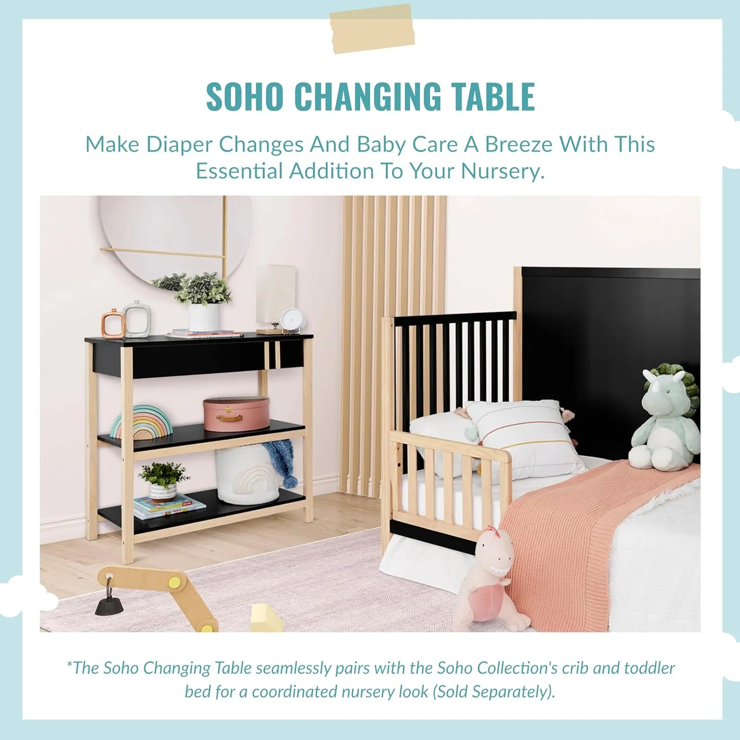 Dream On Me Soho Change Table with Drawer