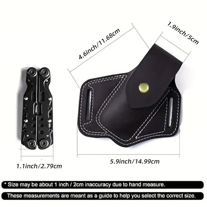 EDC Organizer Multitool Sheath Leather Belt Bag