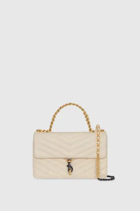 Edie Mini Crossbody On A Chain Bag In Chantilly