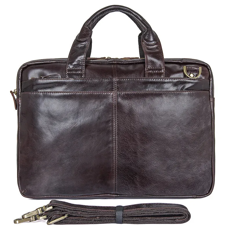 Fashion Vintage Leather Business Briefcase for Men 7092