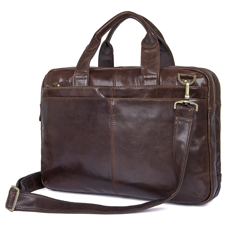 Fashion Vintage Leather Business Briefcase for Men 7092