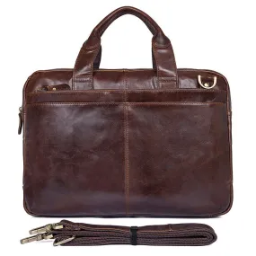 Fashion Vintage Leather Business Briefcase for Men 7092