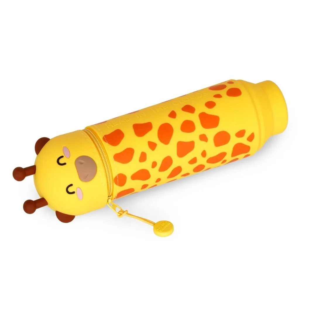 Giraffe 2 in 1 Silicone Pencil Case