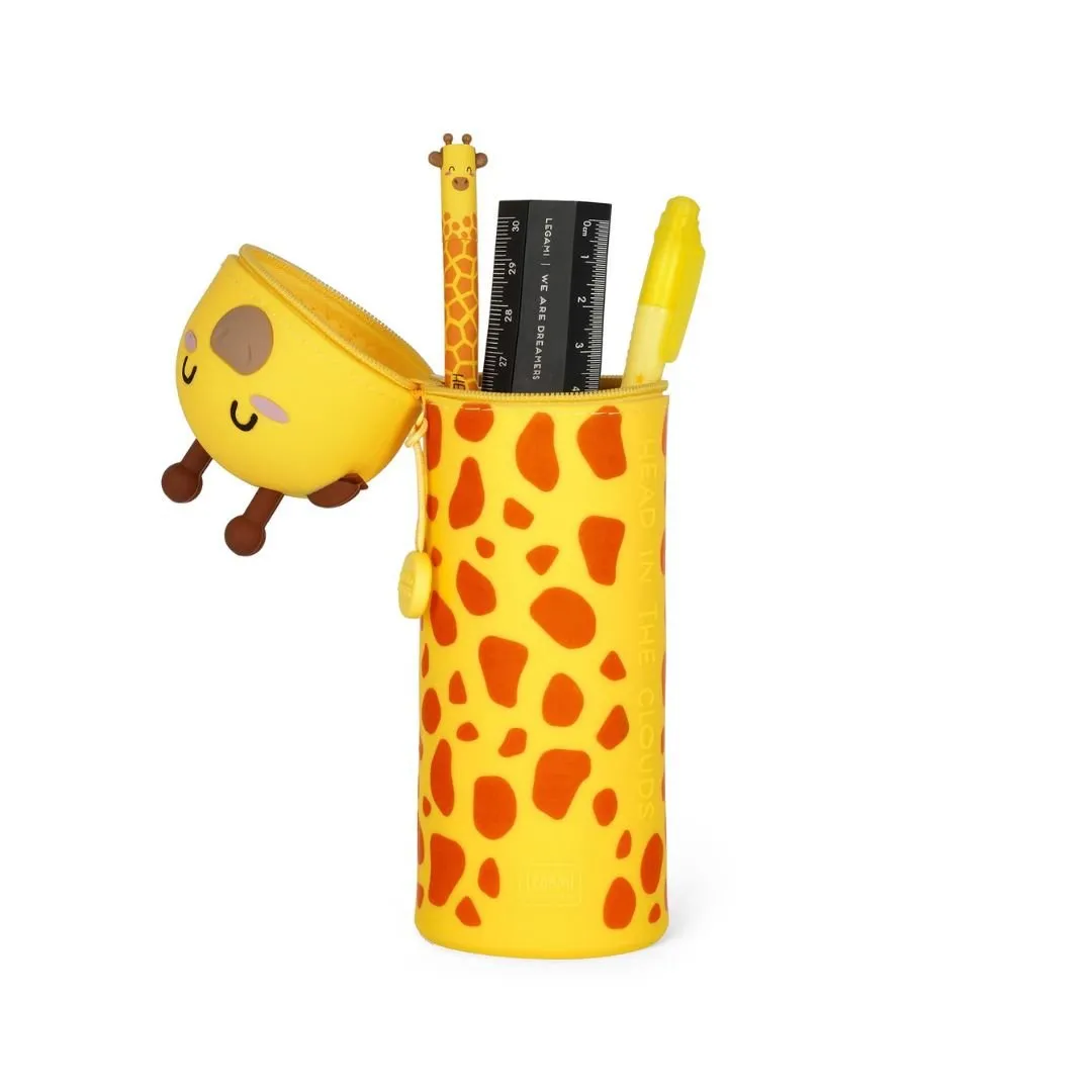 Giraffe 2 in 1 Silicone Pencil Case