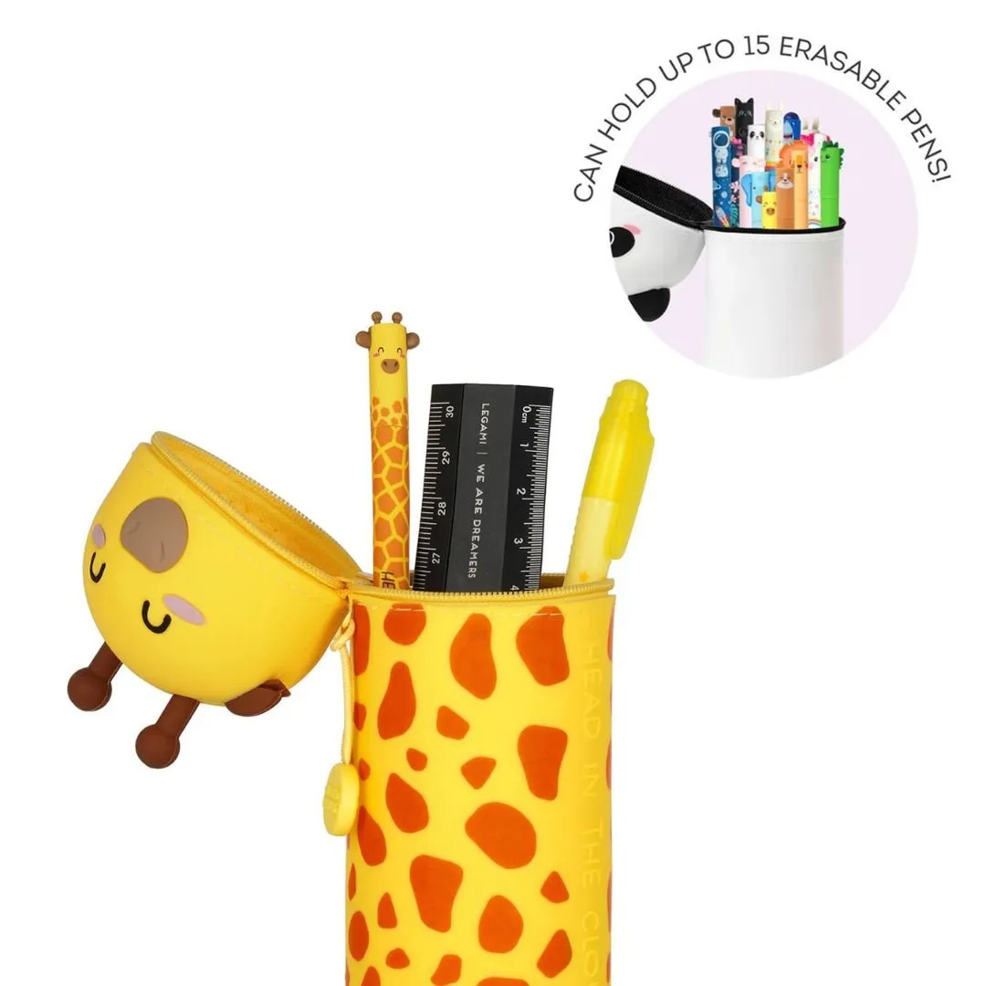 Giraffe 2 in 1 Silicone Pencil Case