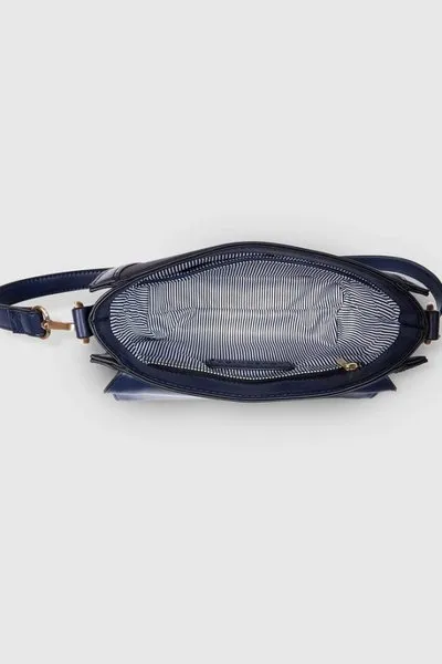 GLADSTONE CROSSBODY BAG SUEDE NAVY