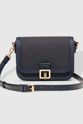 GLADSTONE CROSSBODY BAG SUEDE NAVY