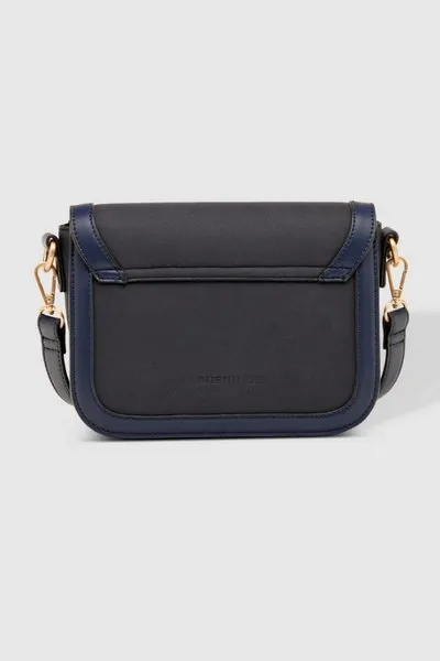 GLADSTONE CROSSBODY BAG SUEDE NAVY