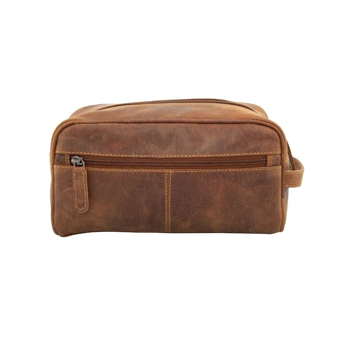 Greenwood Leather Geelong Toiletry Bag