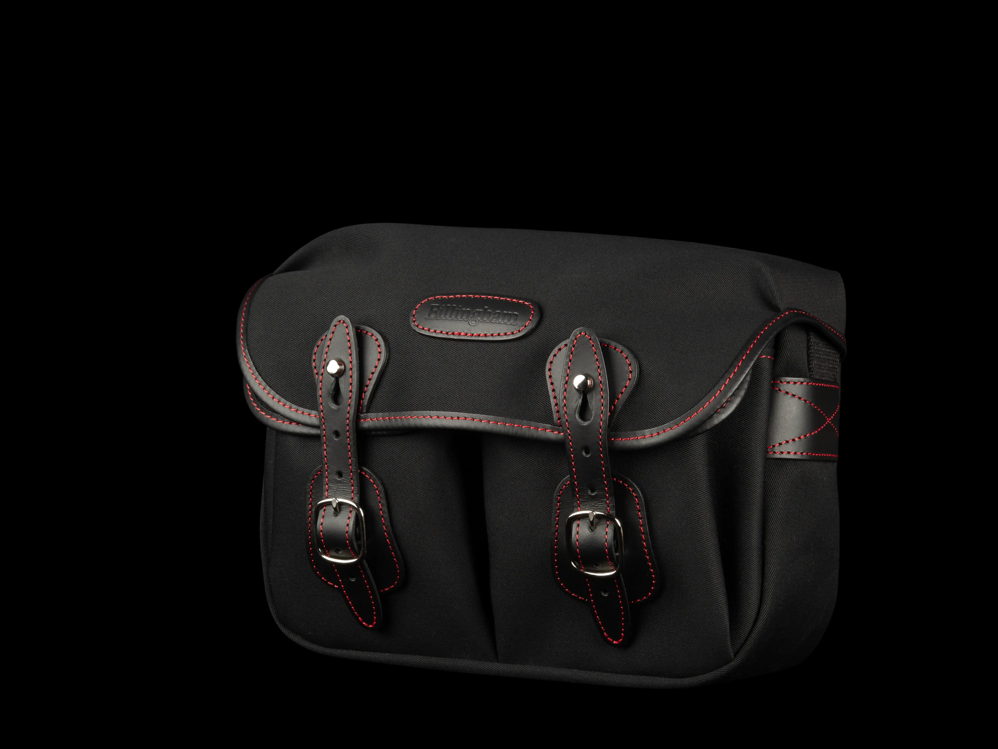 Hadley Small Camera Bag - Black Canvas / Black Leather / Red Stitching (50th Anniversary Limited Edition)