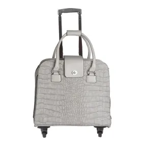 Harlequin Rolling Carry-On Grey Croc