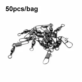 HENGJIA SS007 50pcs/bag B-pin Connector 8 Shape Swivel Loop Accessories, Specification: 1 5B (56mm)