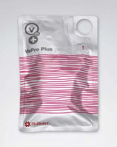 Hollister VaPro Plus Pocket No Touch Intermittent Catheter Closed System 14FR 8" (20CM) Straight - 30 per Box