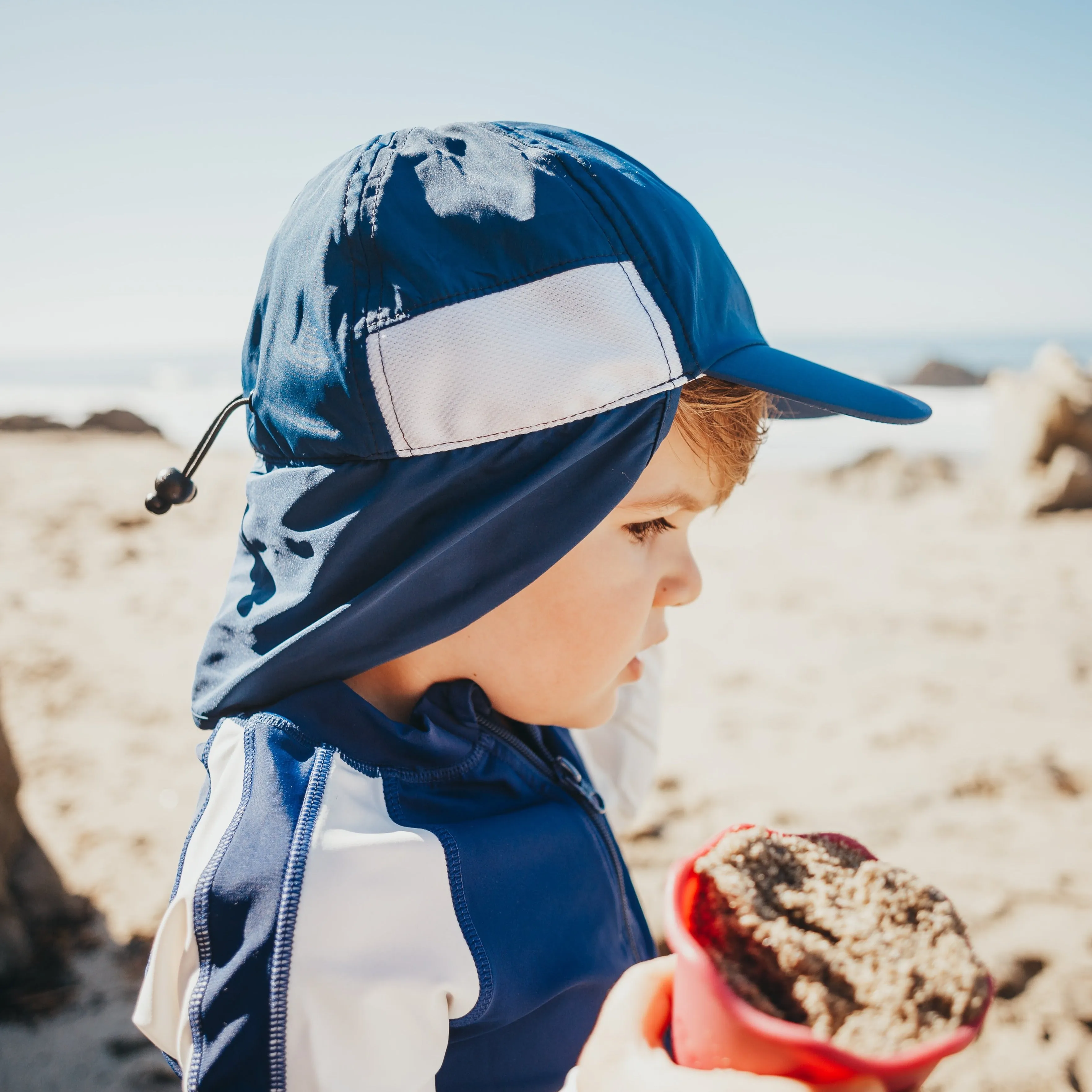 Kids Flap Hat | Navy