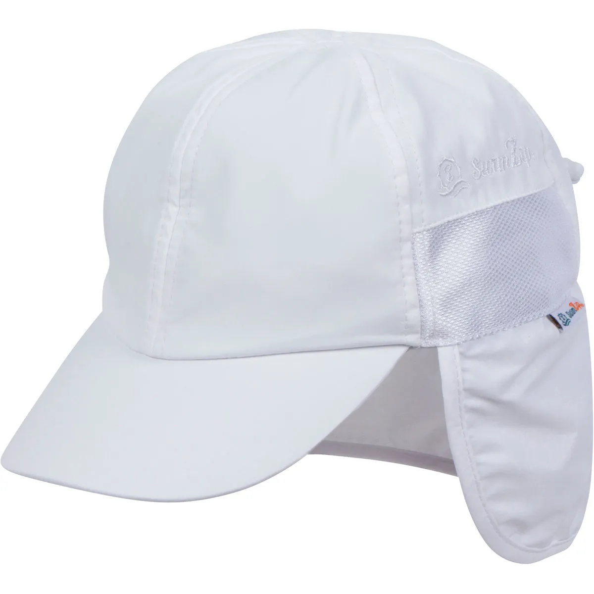 Kids Flap Hat | White