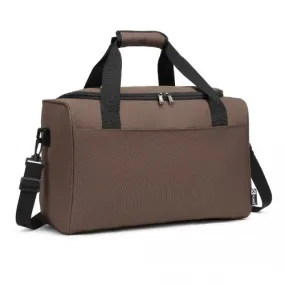 Kono Structured Travel Duffle Bag - Brown | Premium Oxford Cloth | Water Resistant | Perfect for A4 Items & Laptops