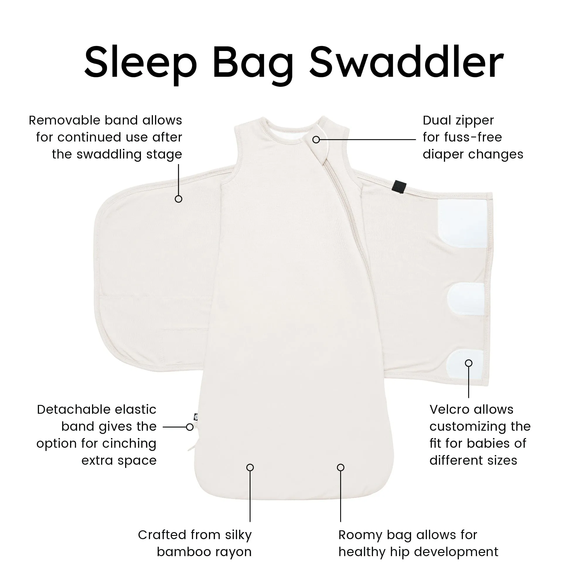 Kyte Baby Sleep Bag Swaddler | Oat