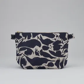 Large Wash Bag | Creatures Navy | Linen | by Blästa Henriët