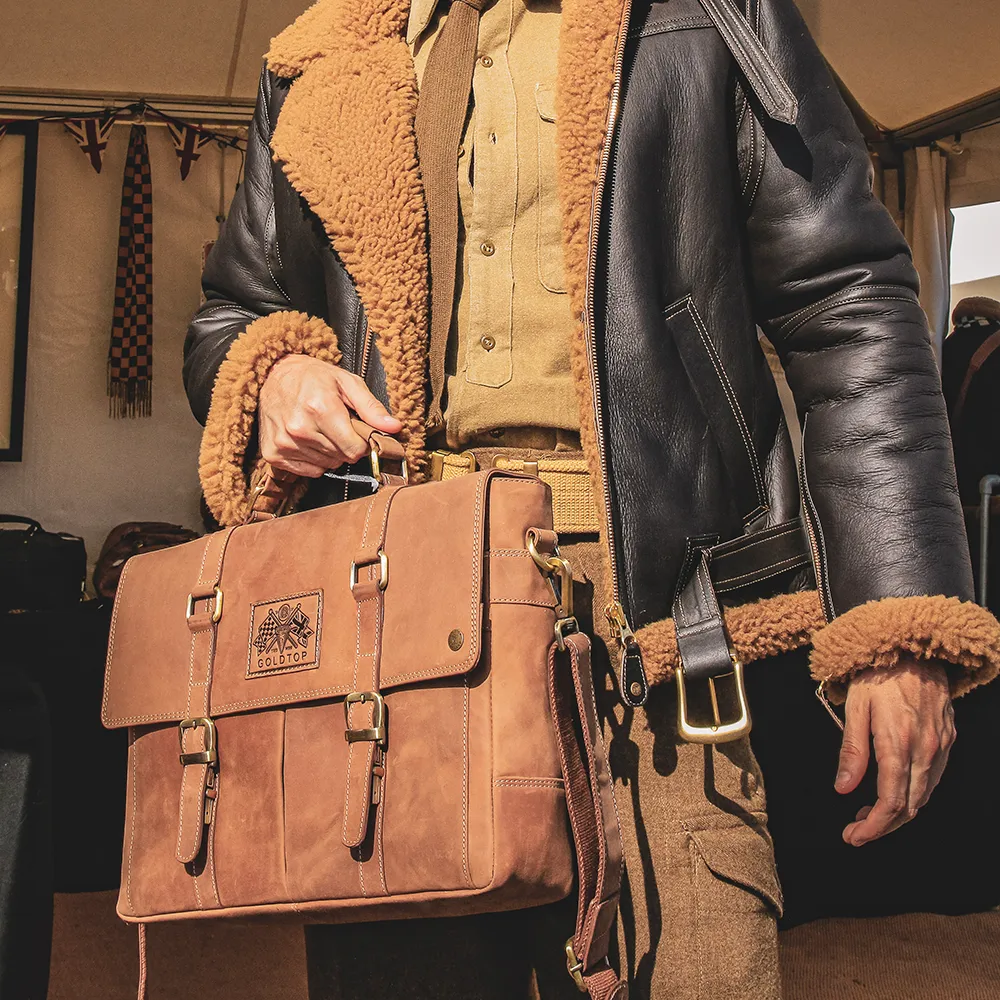 Leather Messenger Bag