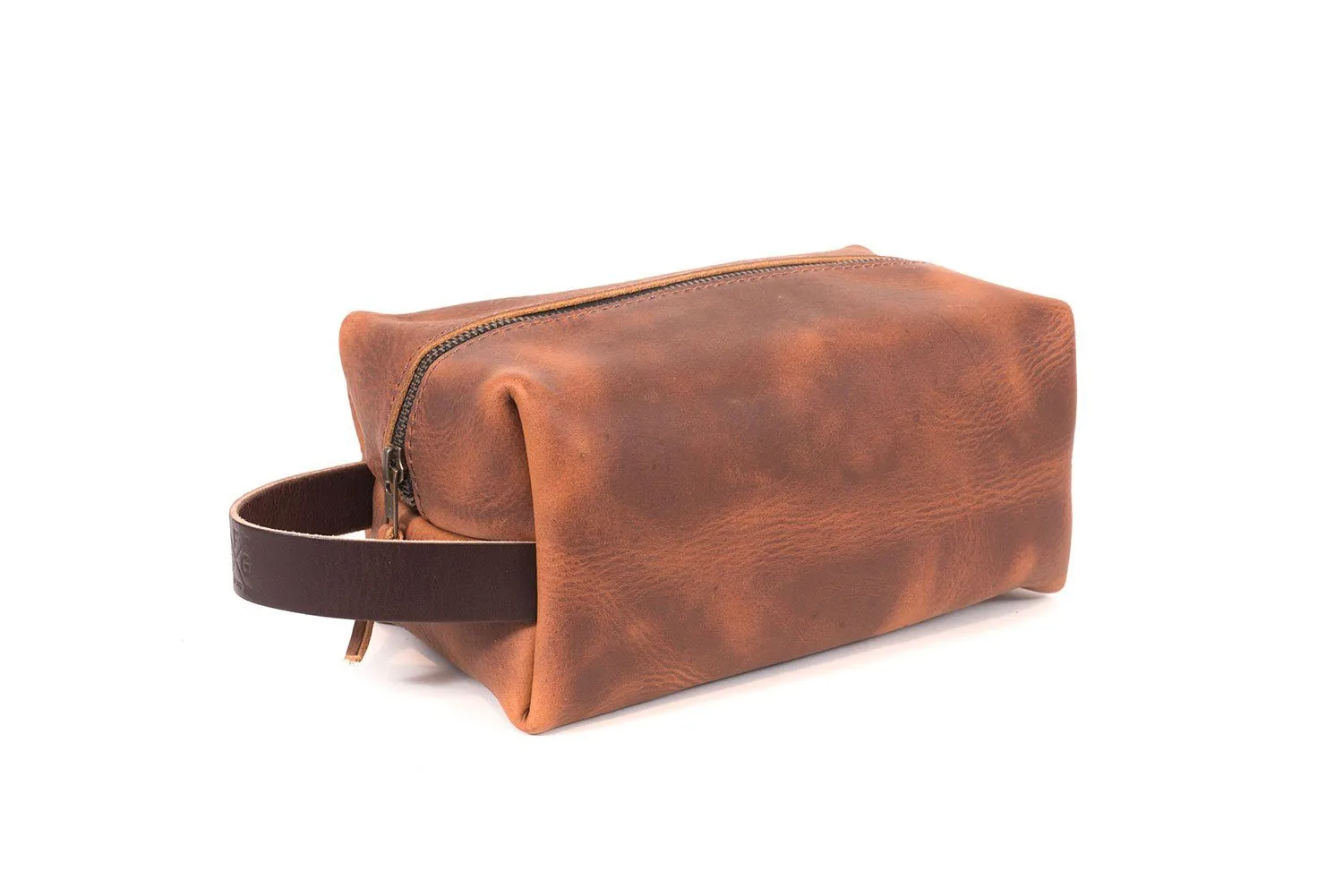 LEATHER SHAVE KIT | LEATHER TOILETRY BAG | LEATHER DOPP KIT - IN STOCK