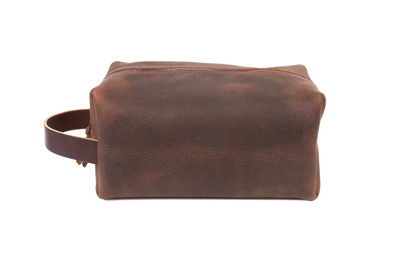 LEATHER SHAVE KIT | LEATHER TOILETRY BAG | LEATHER DOPP KIT - IN STOCK