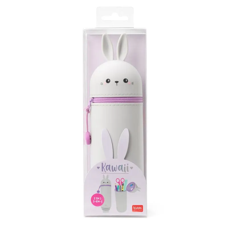 Legami: Kawaii 2 in 1 Soft Silicone Pencil Case Bunny