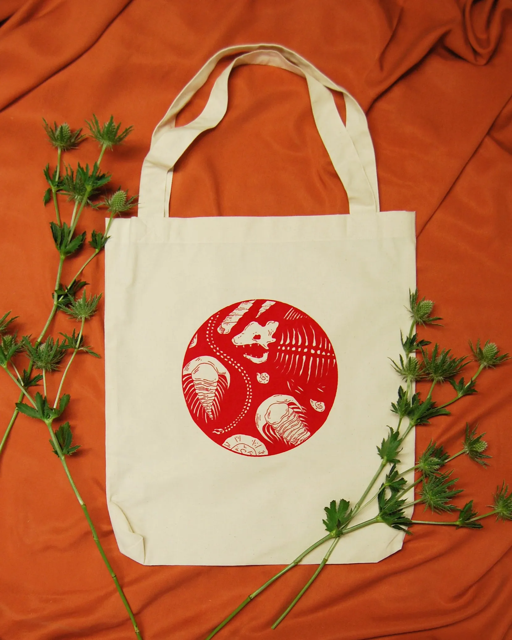 MAHLA x Gittemary: Totebag Fossils Red