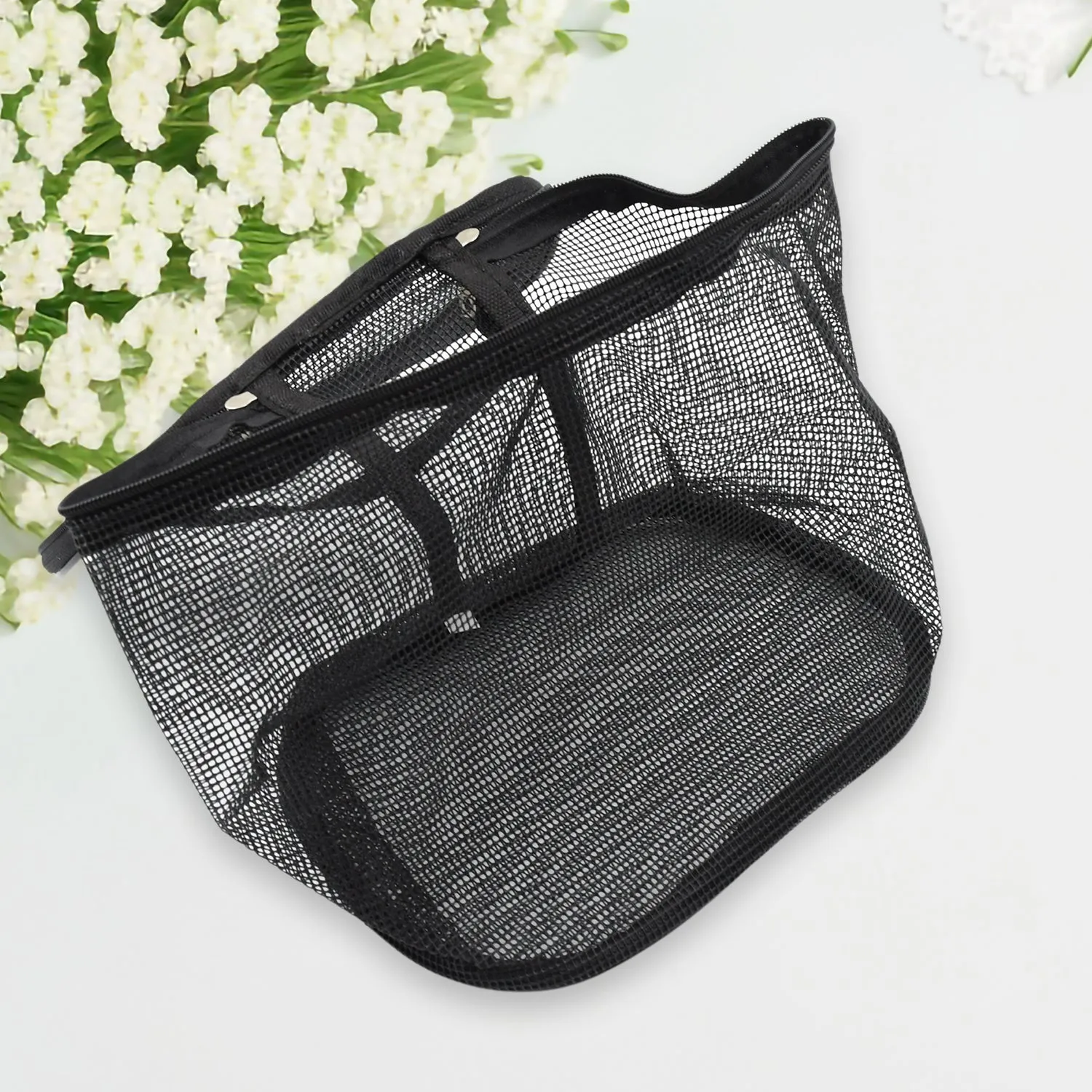 Multi purpose storage bag clear cosmetic case Toiletry Bag mesh makeup pouch Toiletries Organizer mesh cosmetic pouch Makeup Bag mesh toiletry Cosmetics Bag Storage Box outdoor