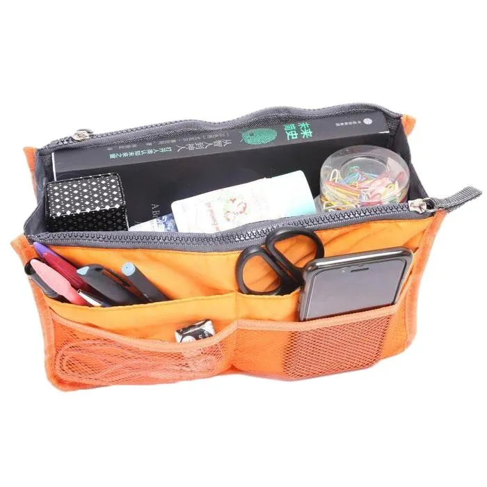 Multiple Pockets Cosmetic/Purse Organizer Bag