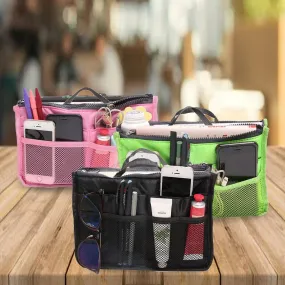 Multiple Pockets Cosmetic/Purse Organizer Bag