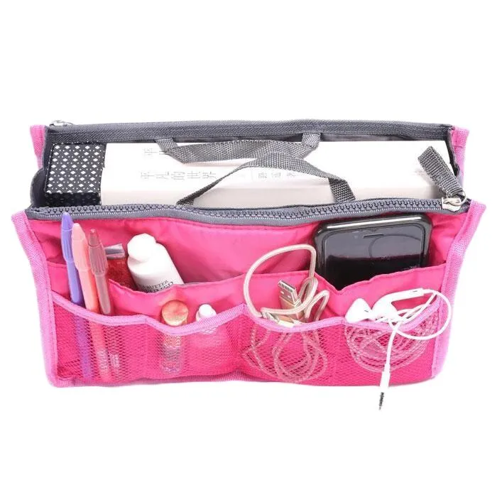 Multiple Pockets Cosmetic/Purse Organizer Bag