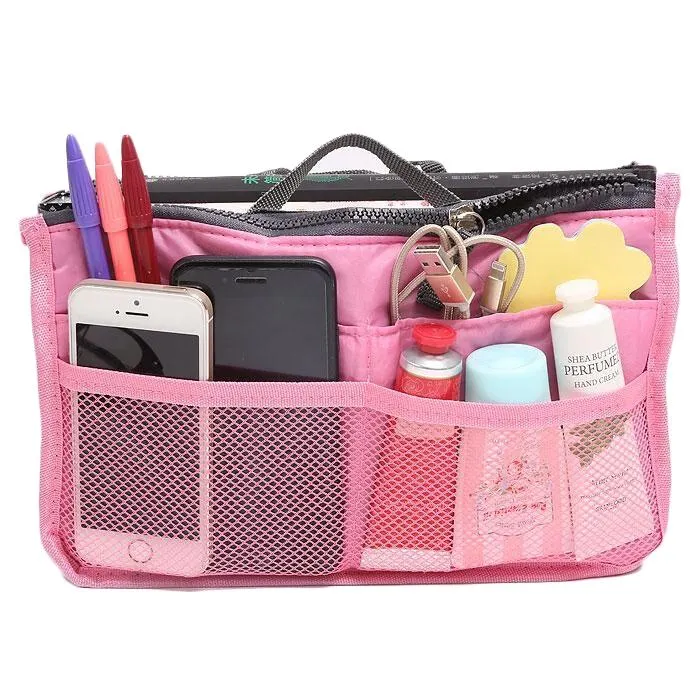 Multiple Pockets Cosmetic/Purse Organizer Bag