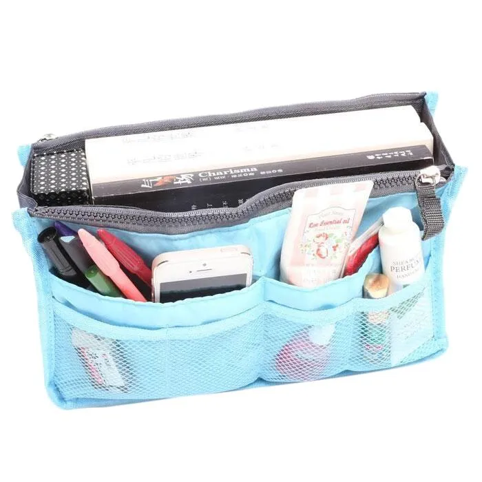 Multiple Pockets Cosmetic/Purse Organizer Bag