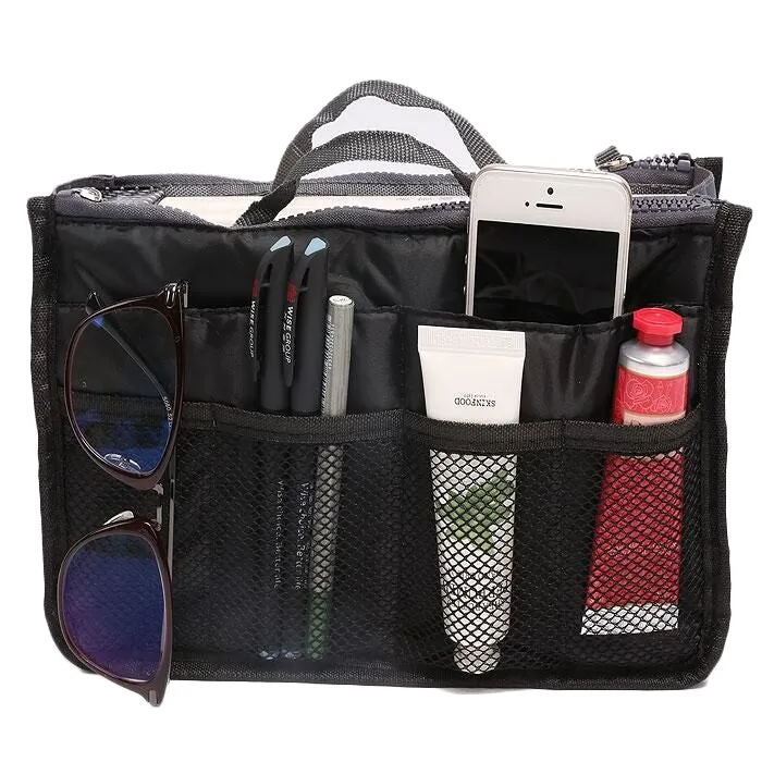 Multiple Pockets Cosmetic/Purse Organizer Bag