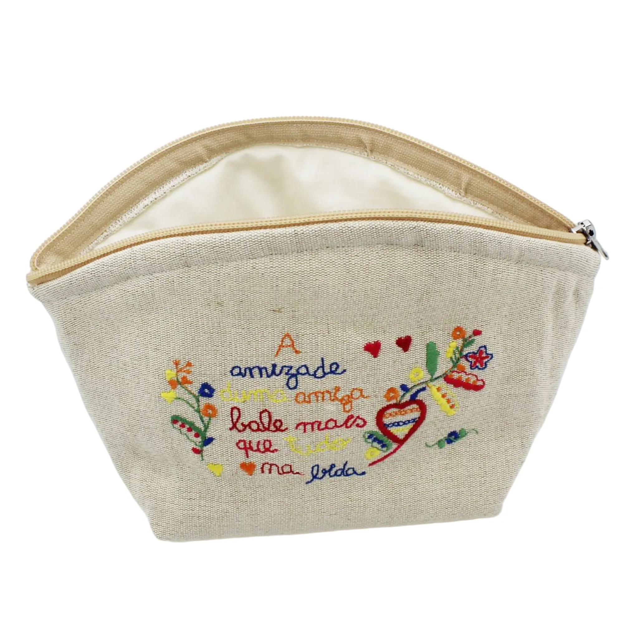 Namorados Valentine Linen Cosmetic/Toiletry Bag