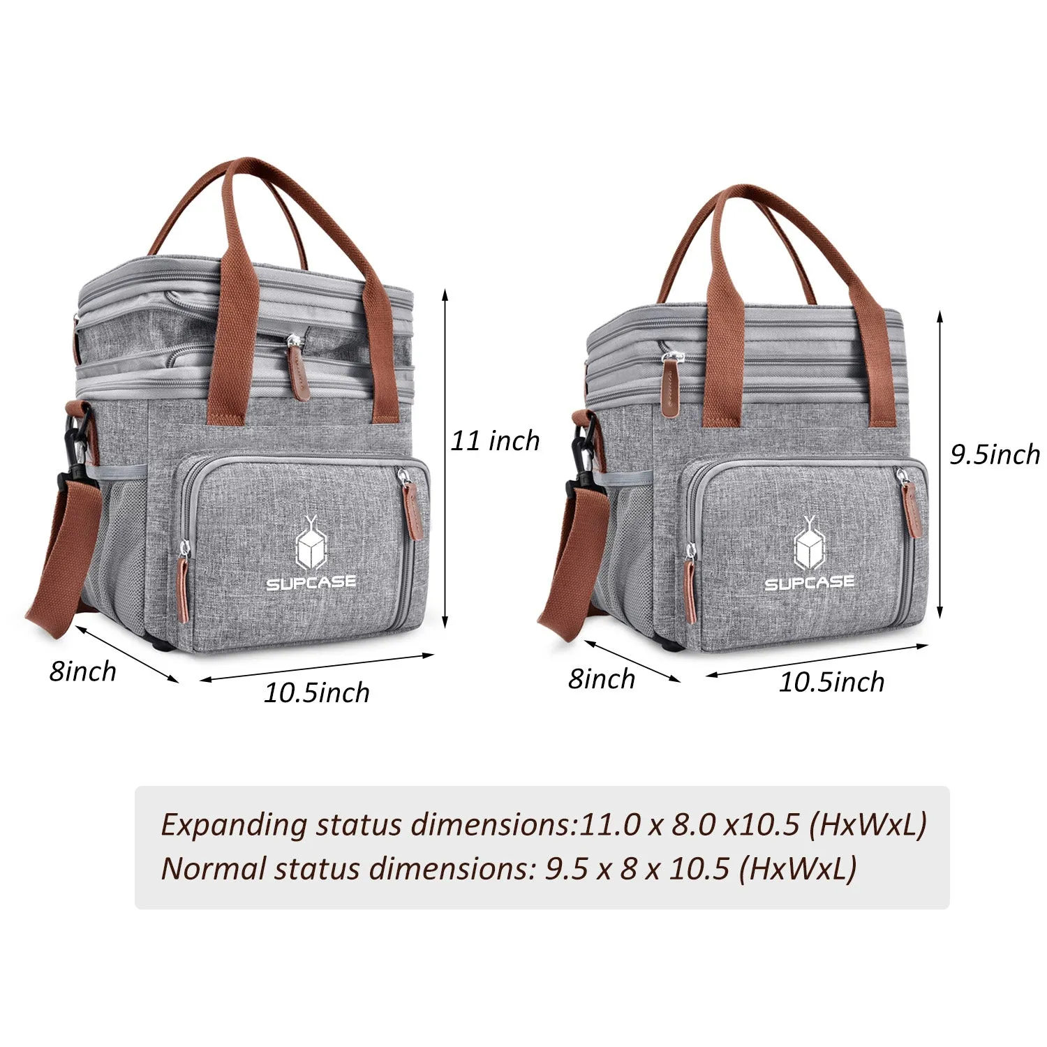 Official Limited Edition SUPCASE Insulated Lunch Bag - Gray