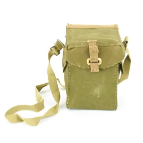 Original British WWII Ammunition Carrier and Gas Mask Bag