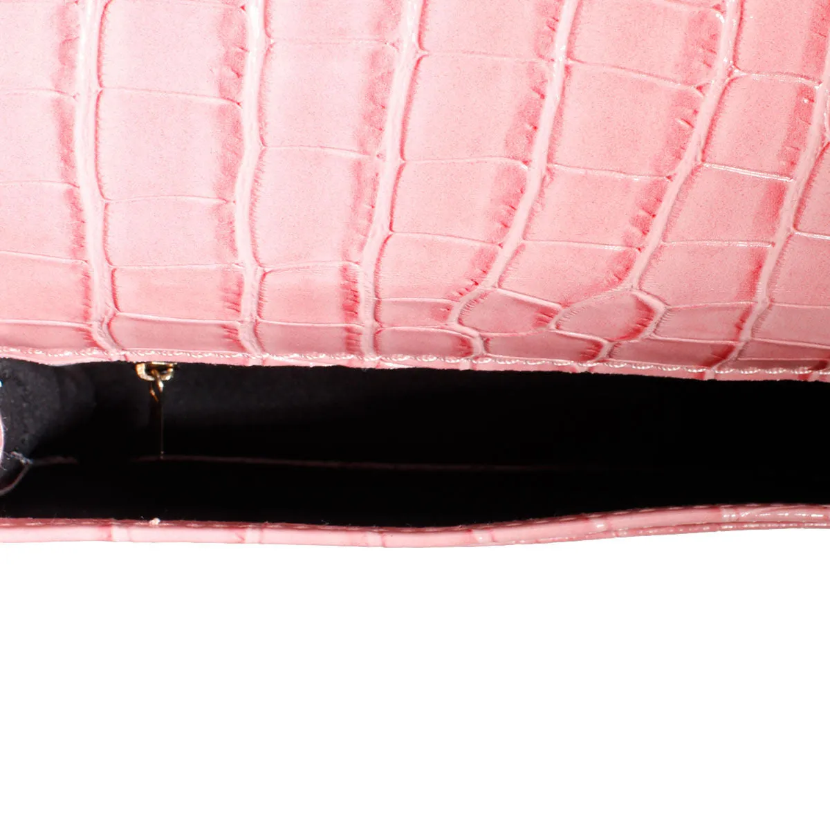 Pink Croc Belt Bag