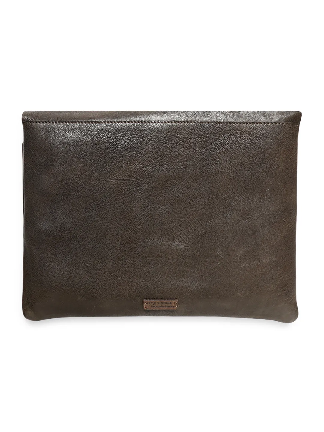 PinnacleHide Olive Leather Laptop Sleeves