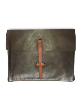 PinnacleHide Olive Leather Laptop Sleeves