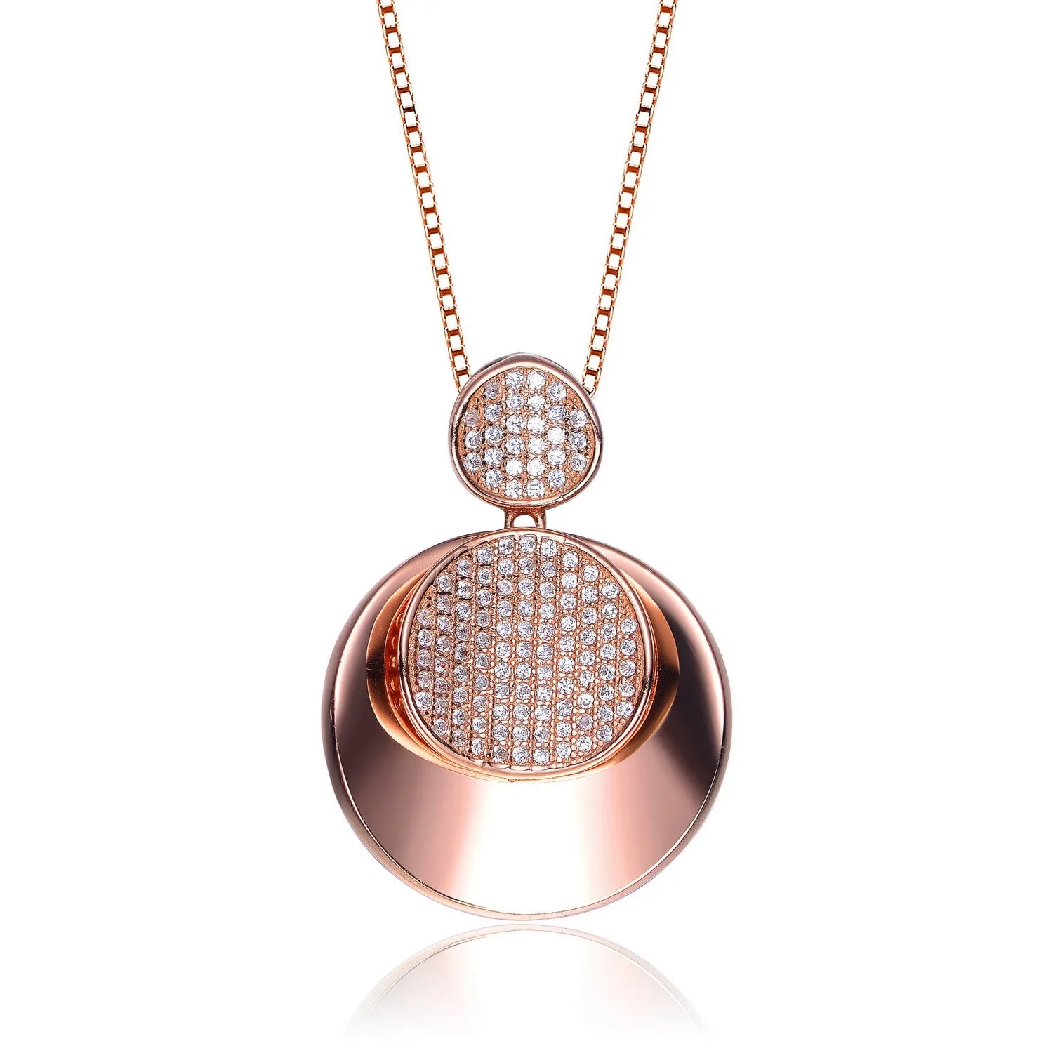 Pompidou Rose Double Circle Limited Edition Necklace