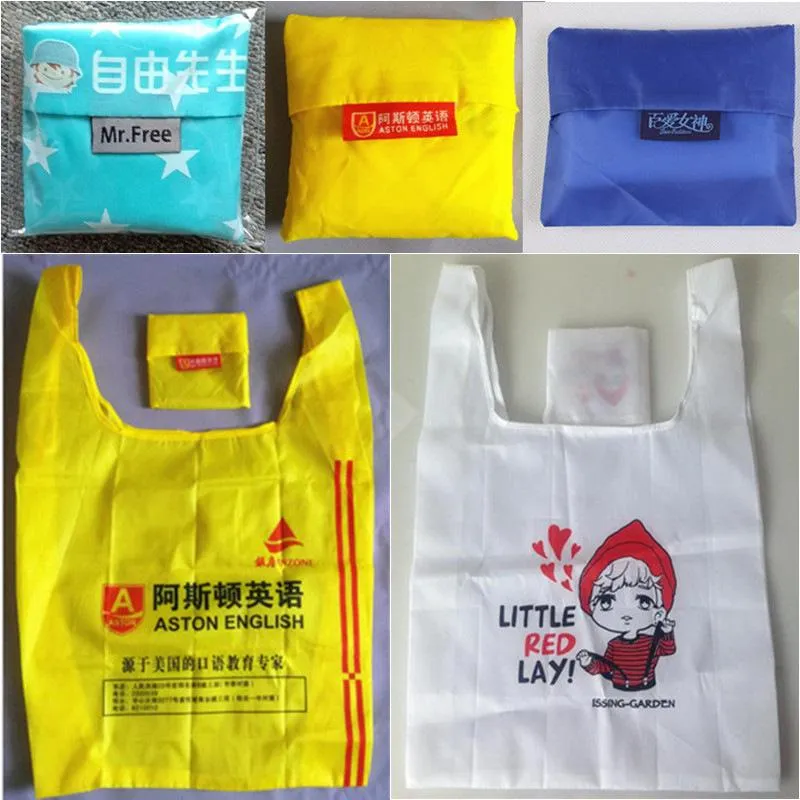 Portable folding shopping bag