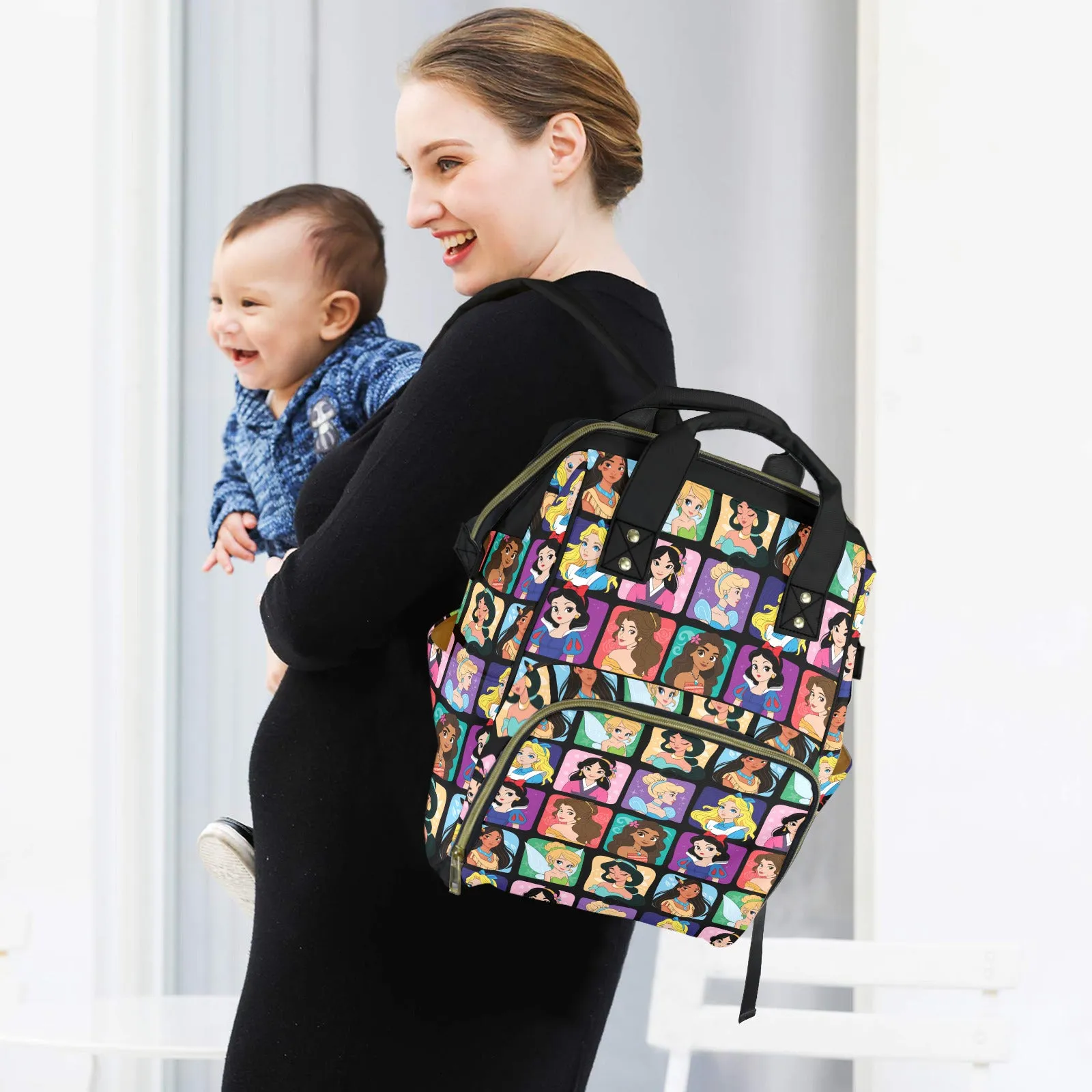 Princess Portraits Multi-Function Diaper Bag