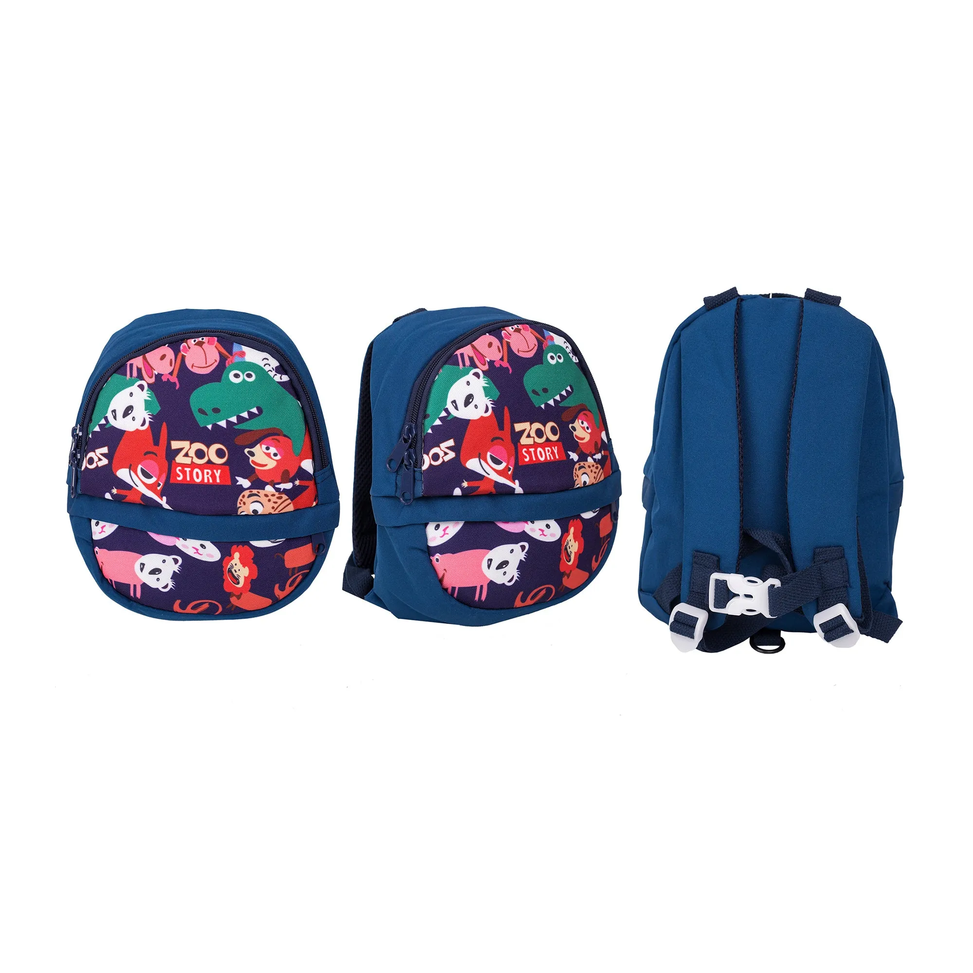 Printed Zoo Backpack - Blue