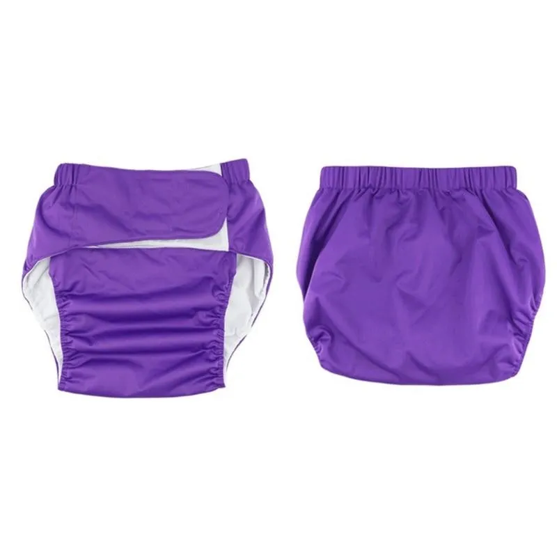 Purple Velcro Diaper