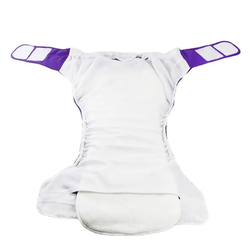 Purple Velcro Diaper